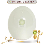 HUEVO ORISHA OBATALA DE 5CM EN ZENSARA