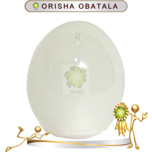 HUEVO ORISHA OBATALA DE 5CM EN ZENSARA